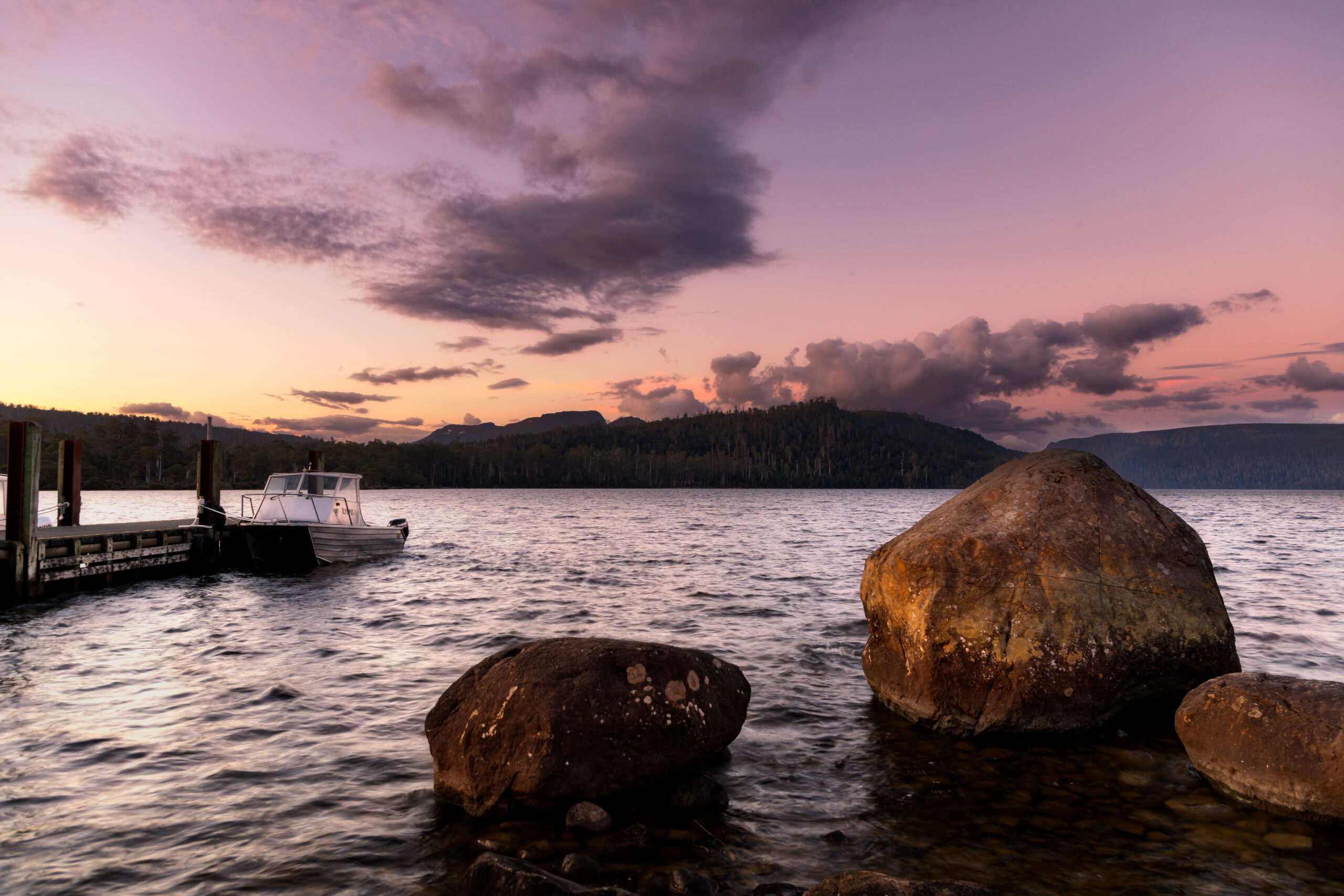 Lake St Clair Tasmania at Sunset - Coastal Finance - Finance Brokers who care about your money and future.